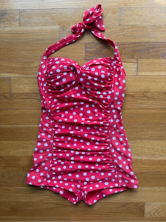Sea Folly Other - Seafolly Red & White Polka Dot Halter Romper Swimsuit – Size US 8